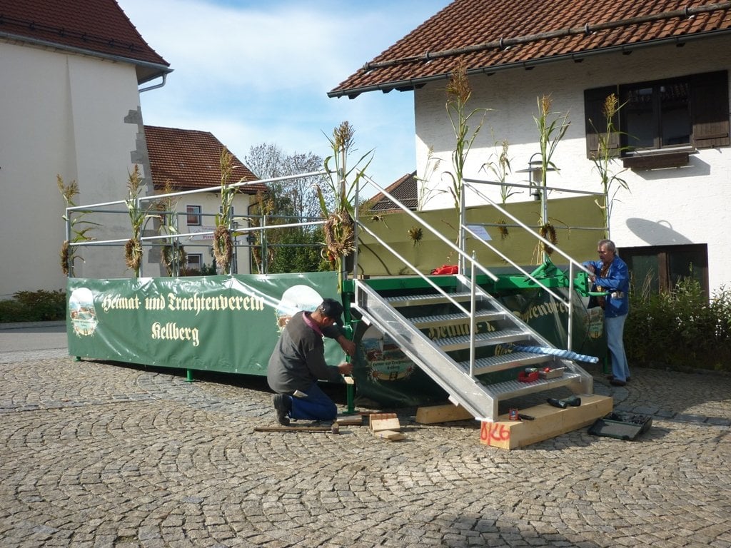 Mobile Bühne im Einsatz